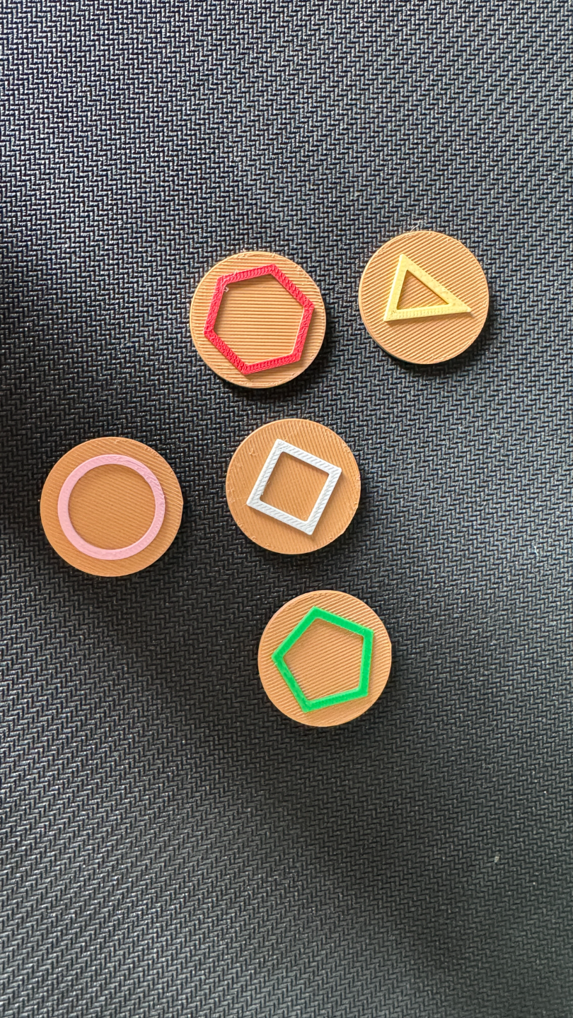 Tokens for board game Bluff