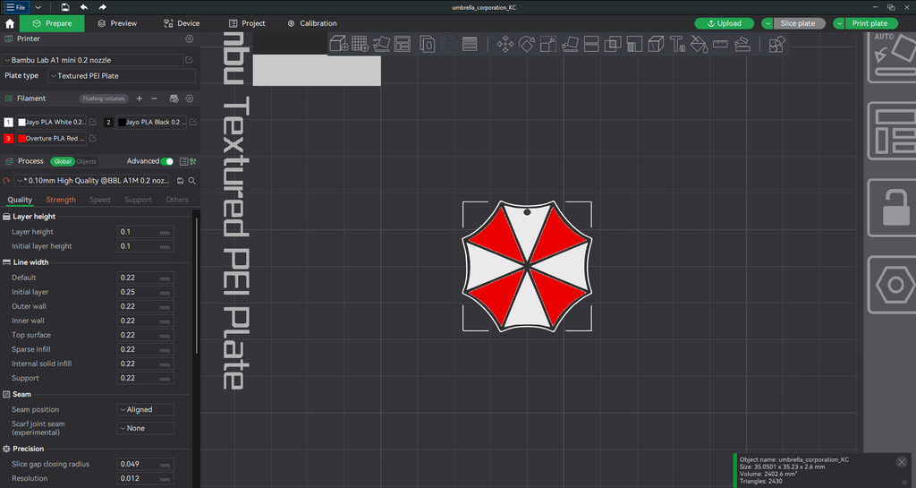 Resident Evil - Umbrella Corporation keychain