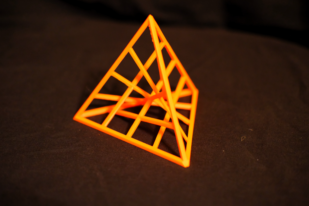 Line Art Tetrahedron