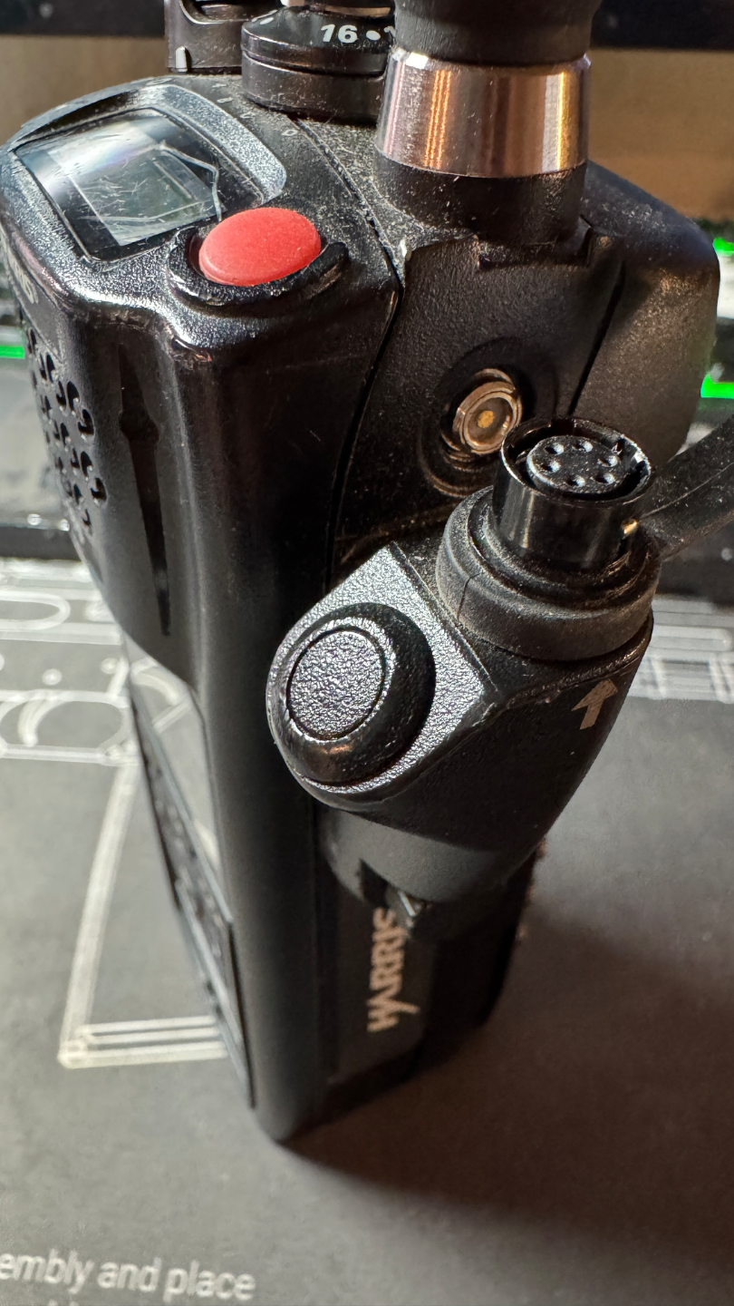 Harris XL185 Hawk Lapel Mic Adapter Button Cover