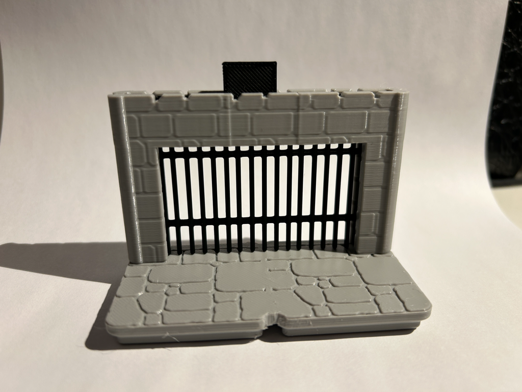 Portcullis 2x1 Section for Gridfinity Dungeon Kit