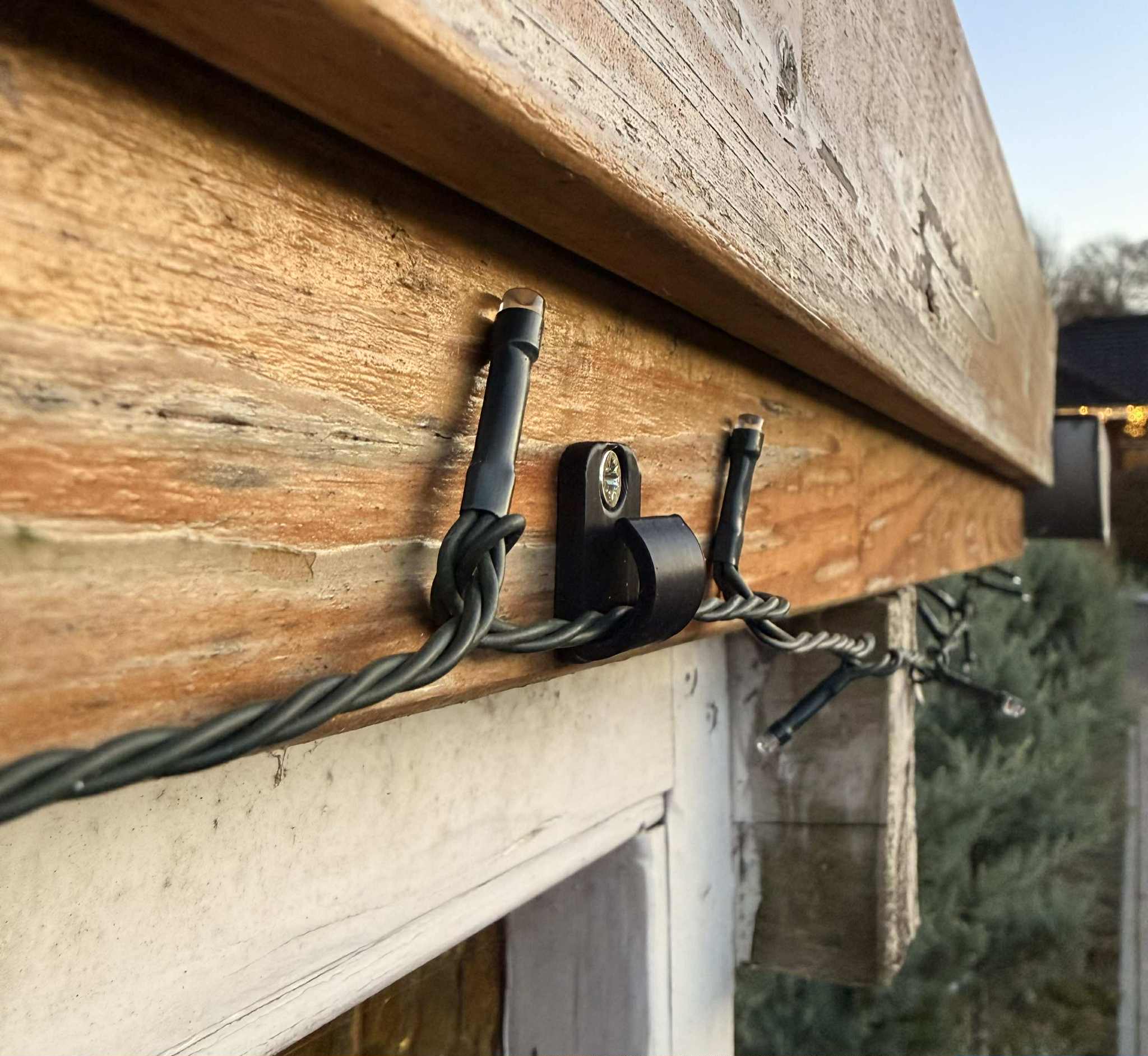 Hooks for outdoor Christmas lights