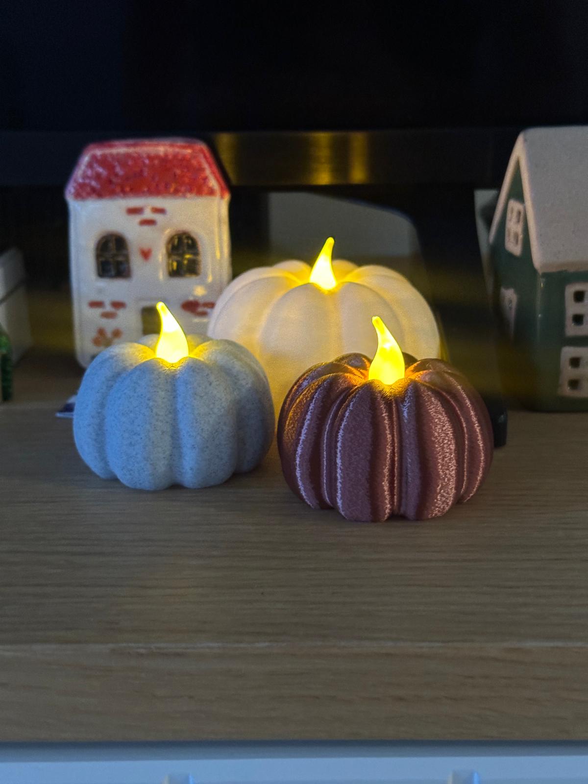 Tea Light Pumpkin (Knit version)