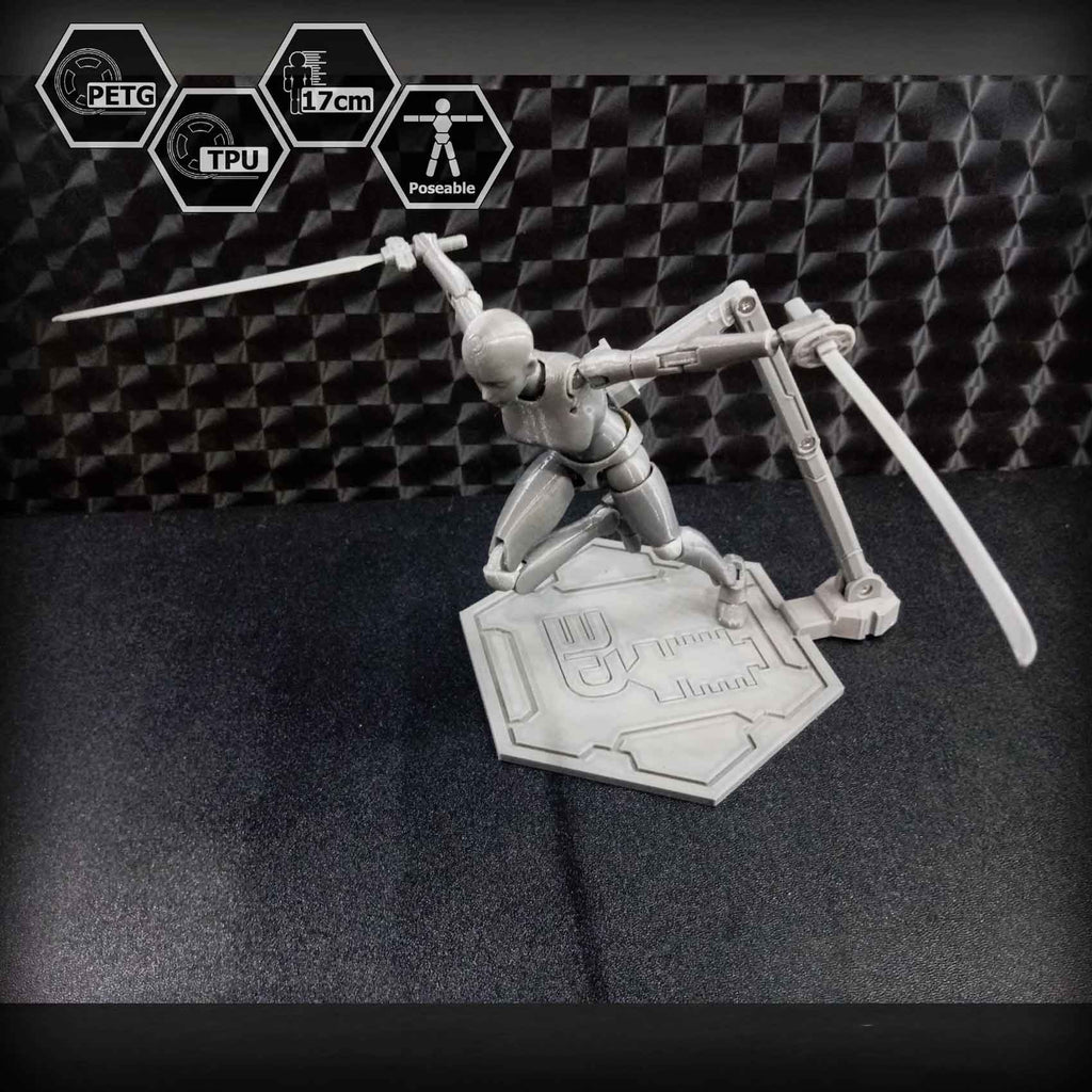 1/10 Scale TPU Joint Action Figure E.V.A 02
