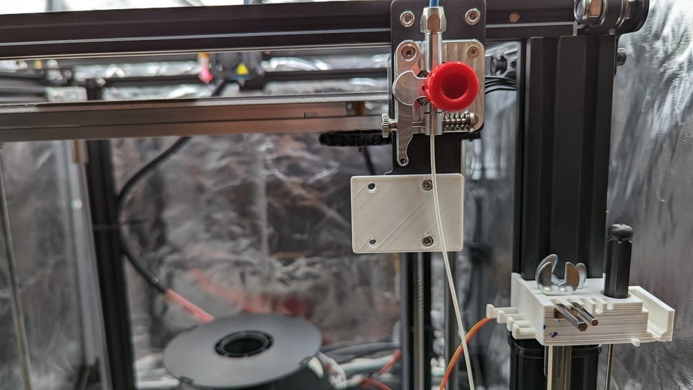 Ender 5 Filament Sensor Spacer/Mount w/Micro Swiss Dual Gear Extruder