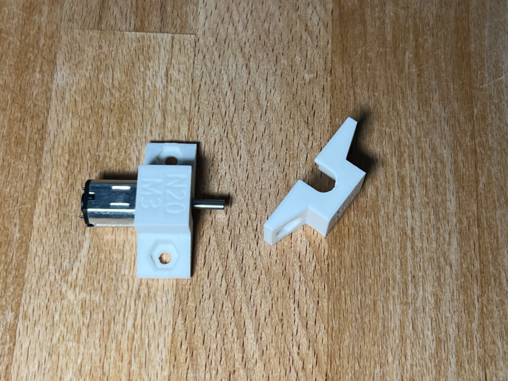 N20 Gear Motor Mount for M3 Nuts