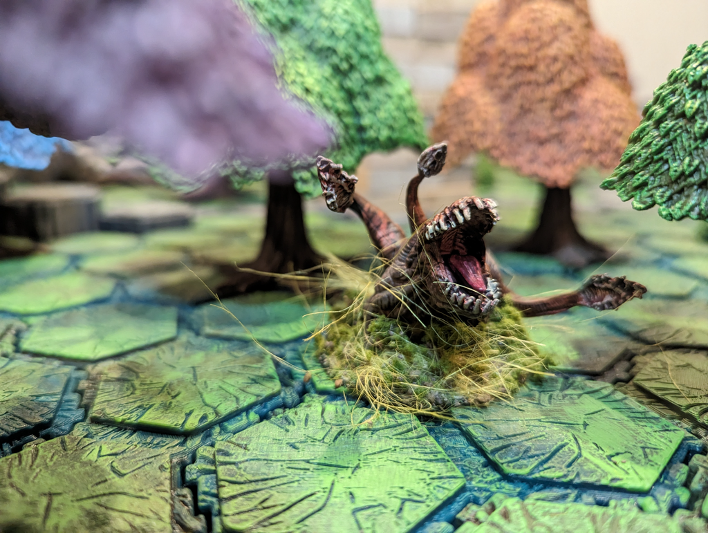 Forest Hex Style Terrain for Table Top RPG and Miniature War Gamming