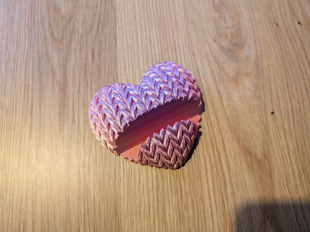 Handy Halter Strickherz Phone stand knitted heart