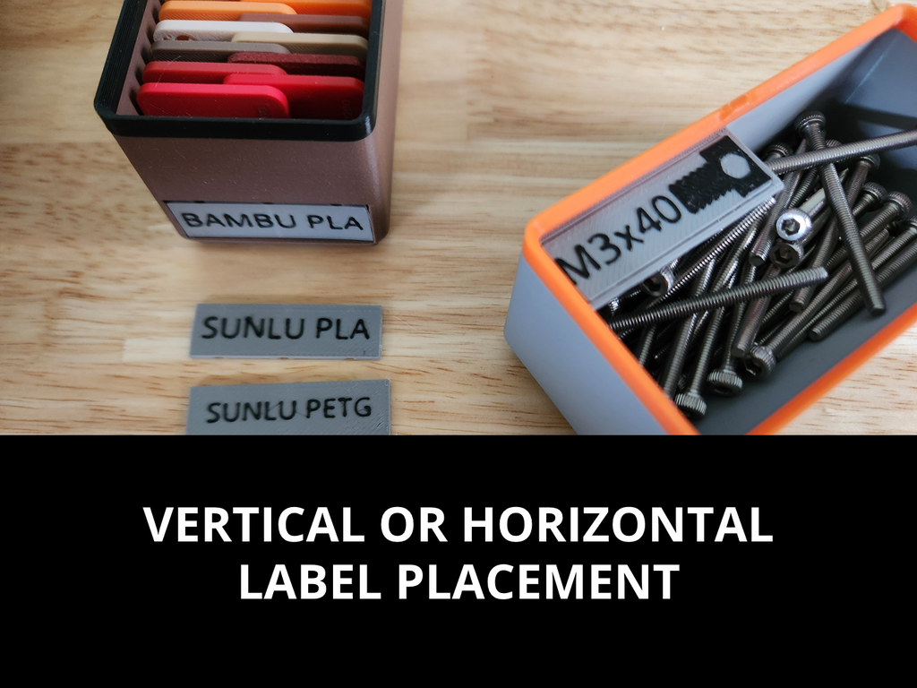 Cullenect Swappable Labels for Gridfinity and More