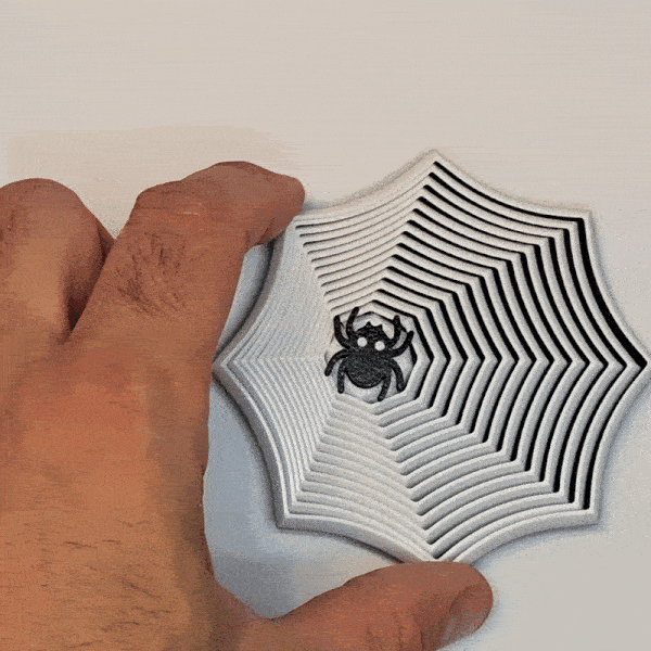 Fidget Spiderweb Twist with 4 pins