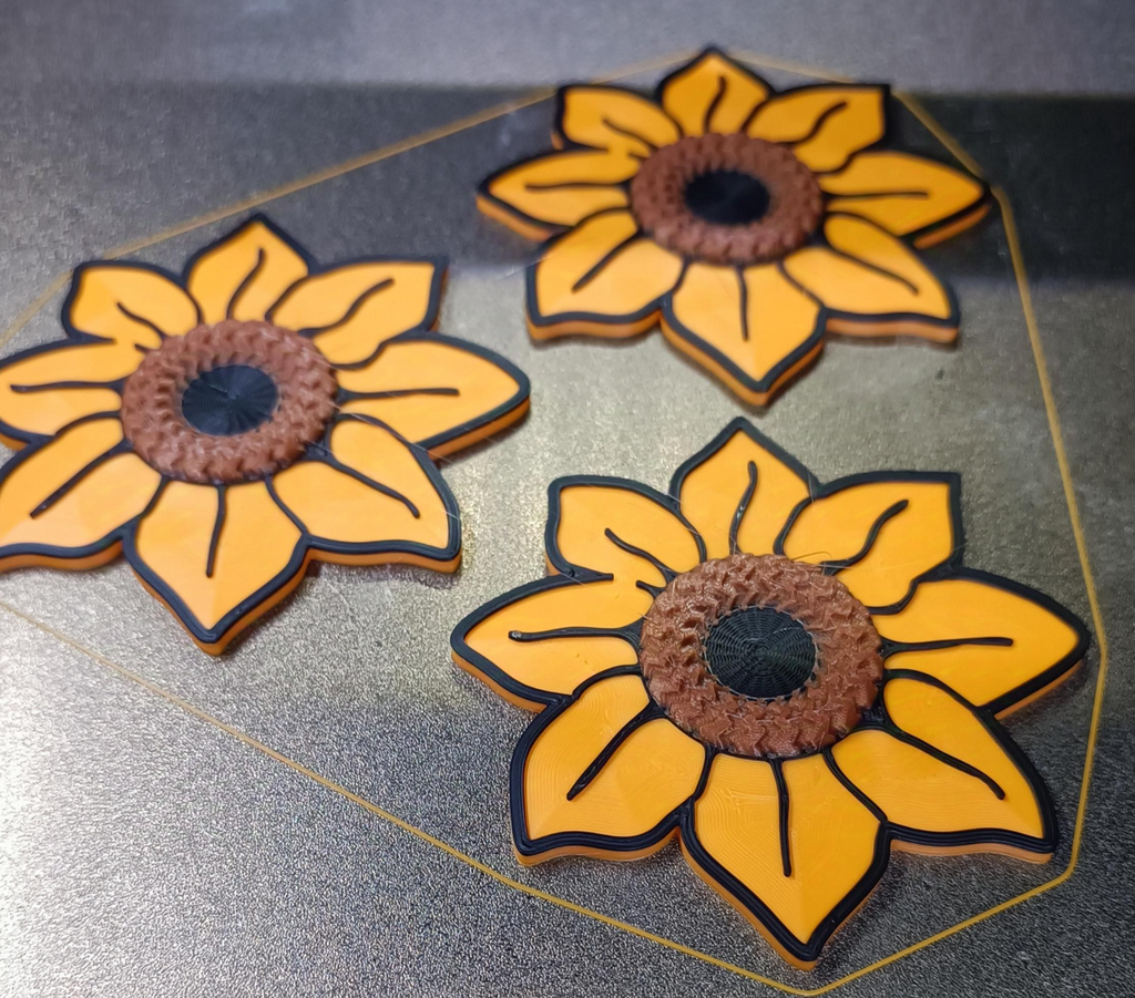 Sunflower Magnet with NFC