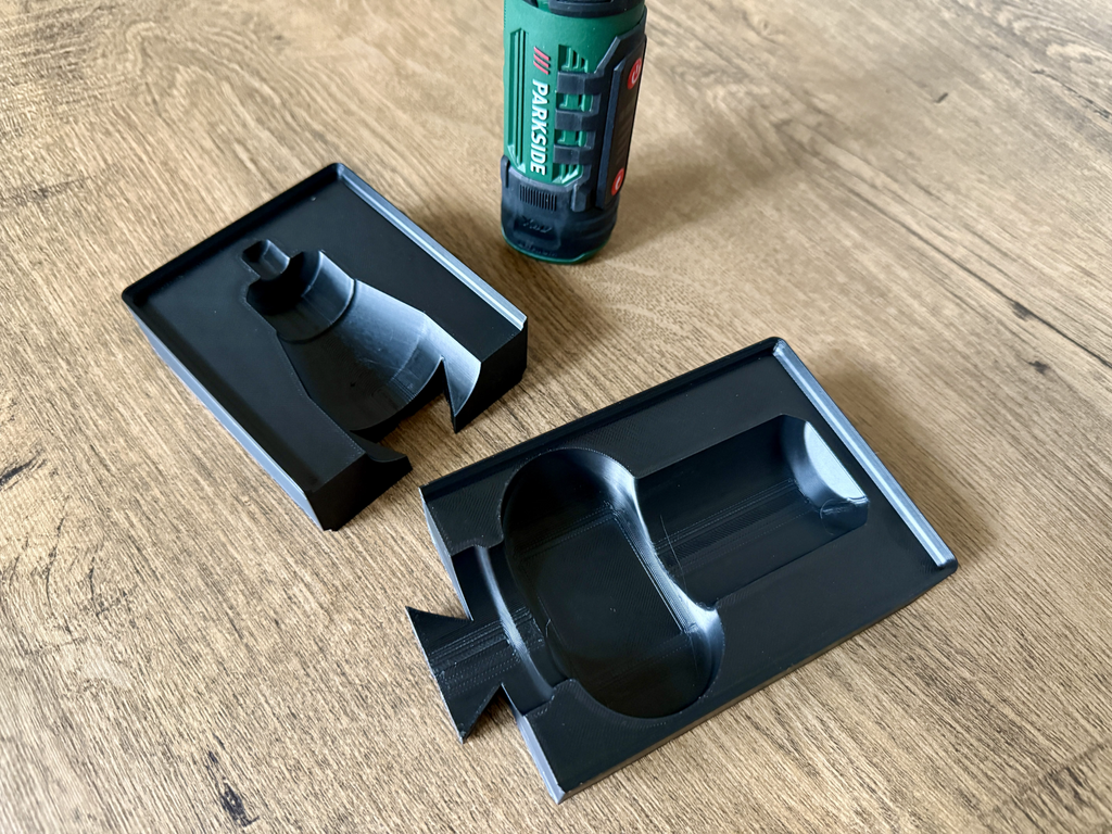 Gridfinity bin for Parkside PFBSA 4 A1 Rotary Tool