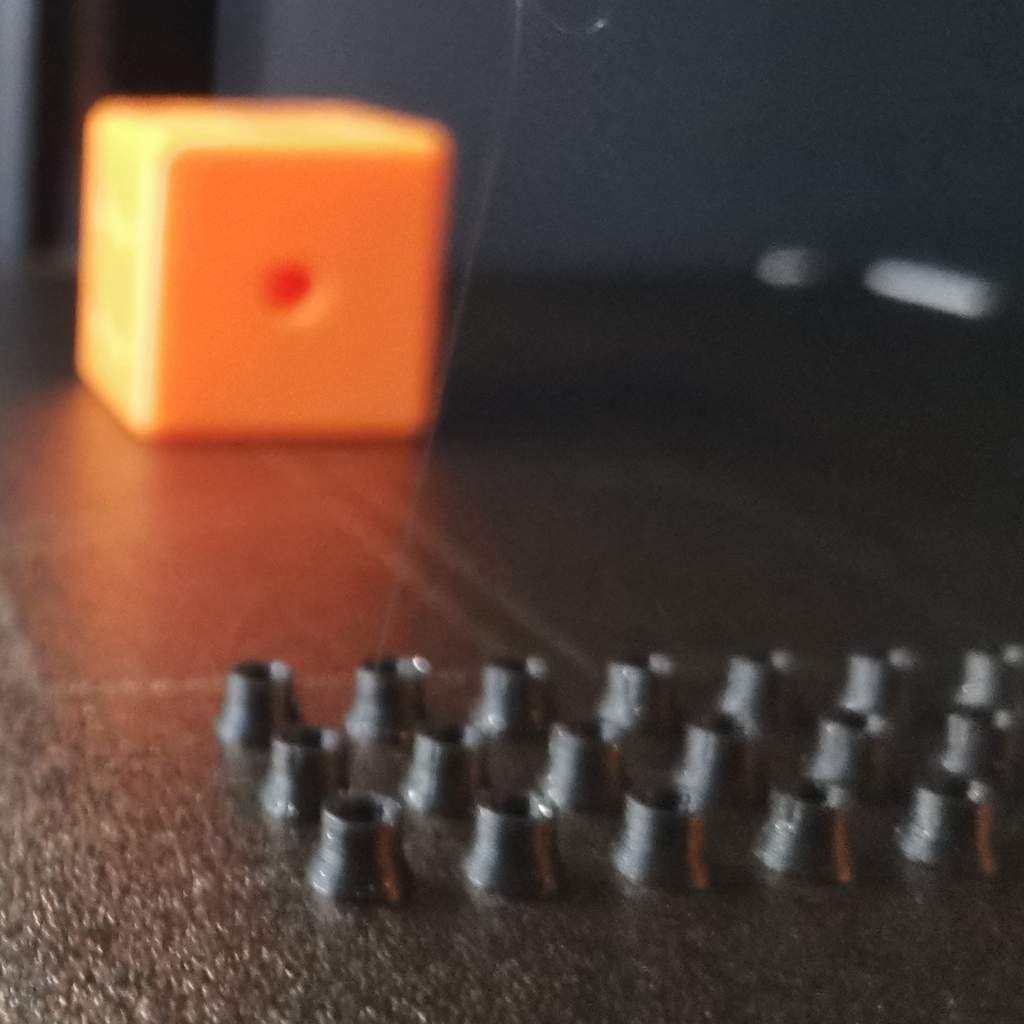 Big dice with rivets