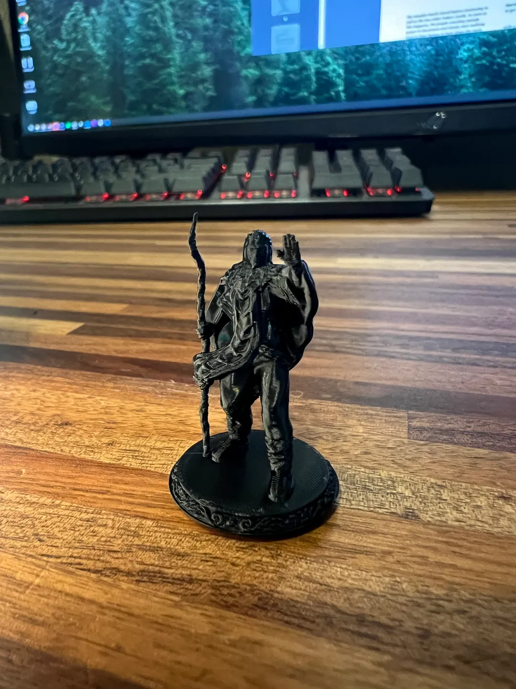Tabletop Miniature - Human Druid- No Supports!