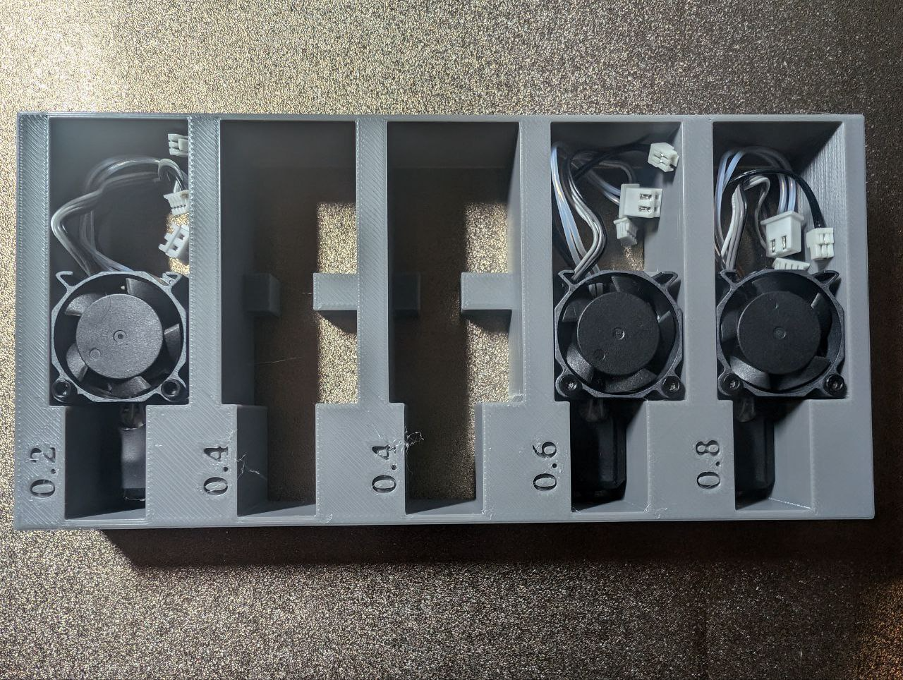 Simple X1C hotend stand For AMS riser v2 drawers