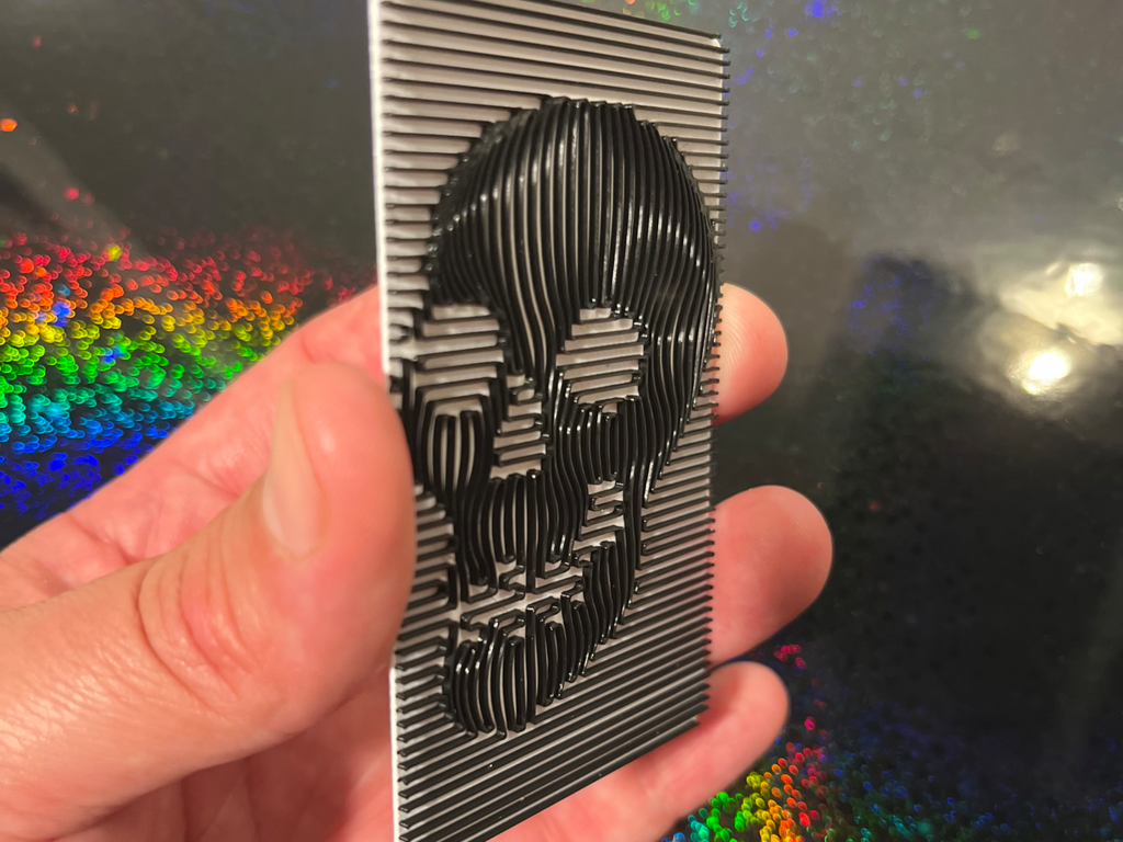 Optical Illusion Skull Card