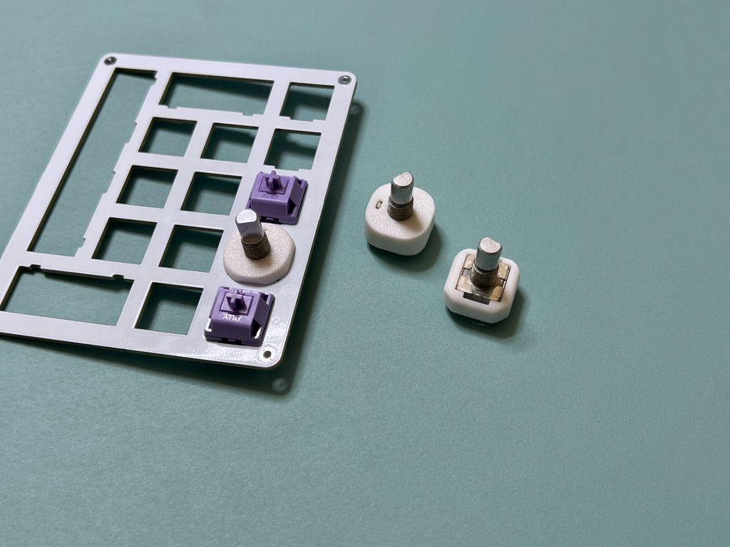 Rotary encoder knob, joystick cap and cover
