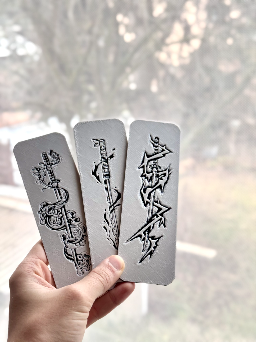 Epic Sword Bookmark Set|HueForge|Fantasy - Samurai