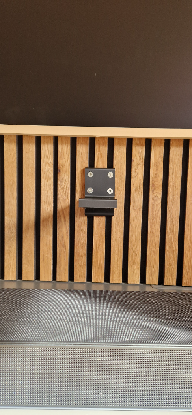Soundbar bracket acoustic panel