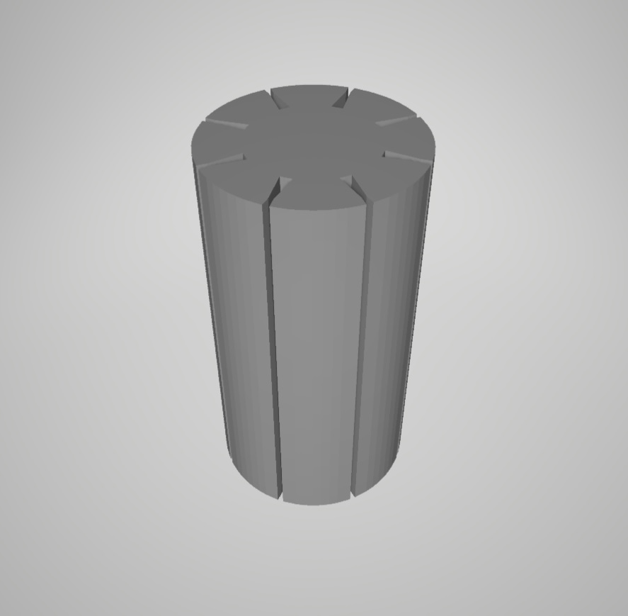 AA to C battery adapter (vase mode)