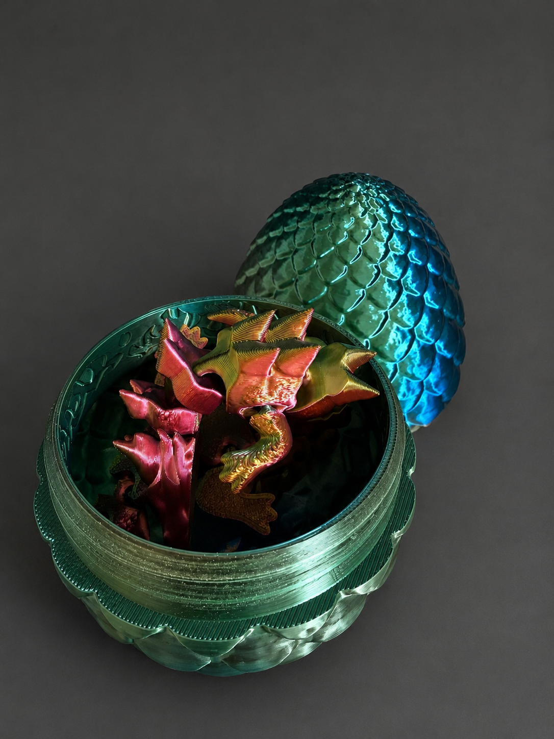 Articulated Dragon + Egg - Two Sizes
