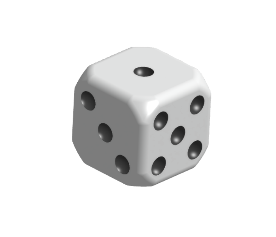 Dice 16mm Rounded Corners (6 Sides)
