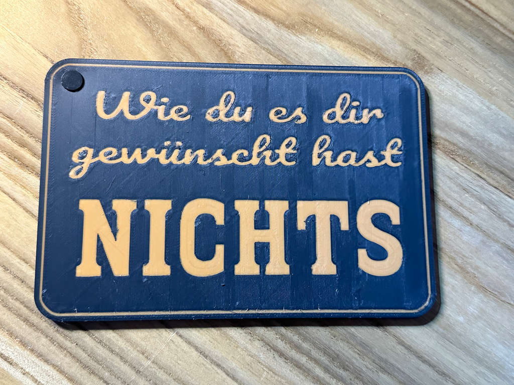 Nichts Geschenkbox Flach allgemein