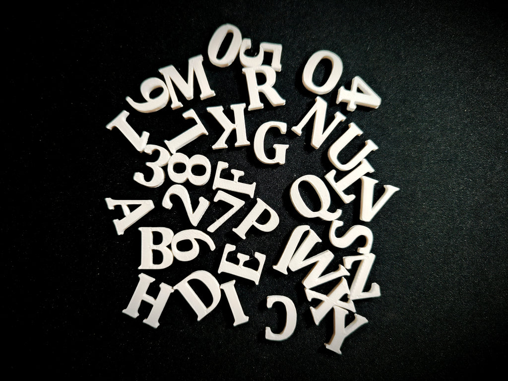 Alphabet Letters & Numbers - Cambria