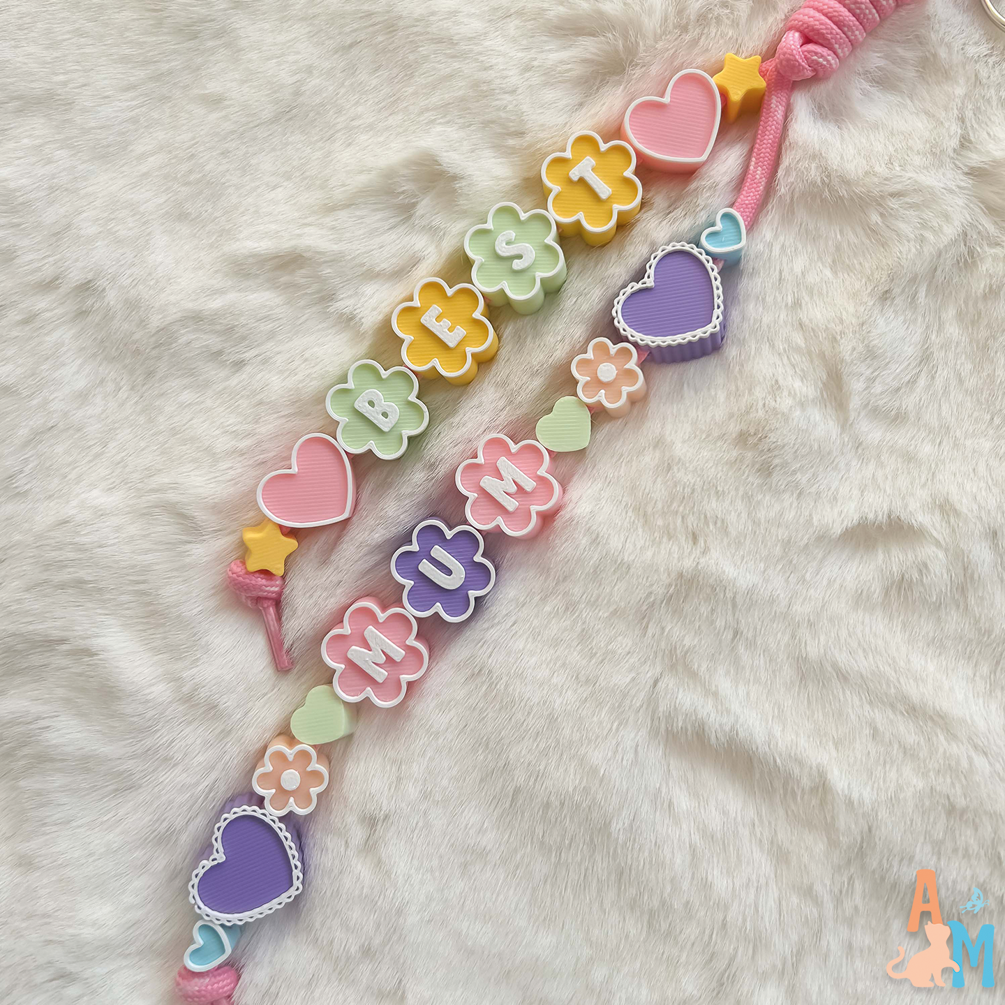 Best Mum Mother's Day Flower Paracord Charms