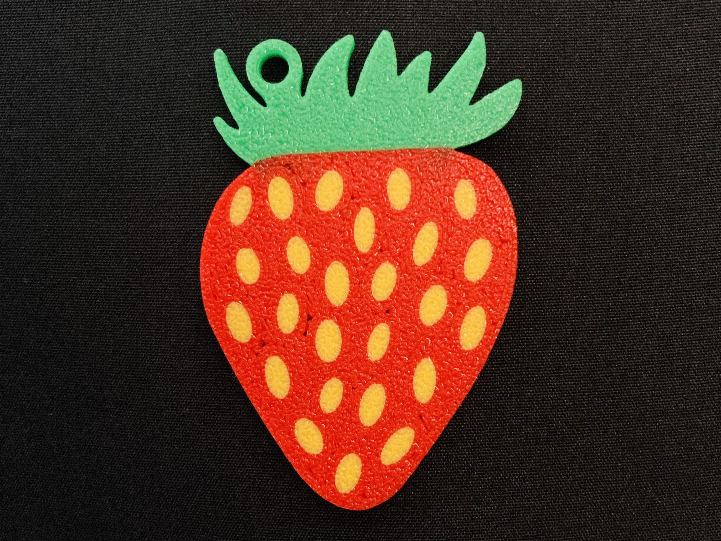 Strawberry Keychain - High and Low Detail Versions