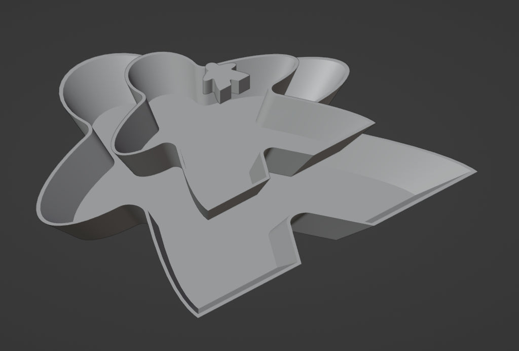 Meeple Stackable Board Game Tray in 2 sizes!