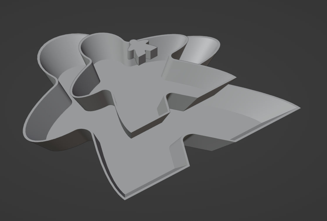 Meeple Stackable Board Game Tray in 2 sizes!