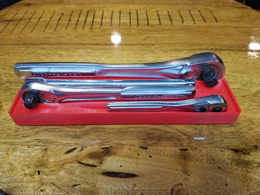 Socket & Ratchet Drawer Organizer - Gridfinity