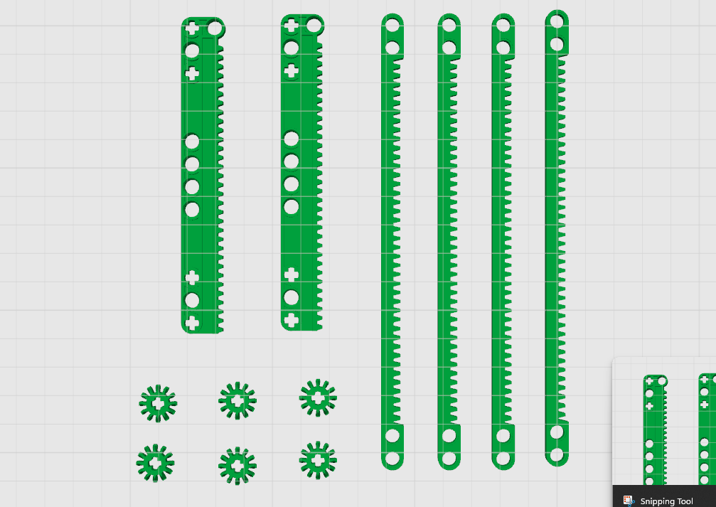 Legos Robotic-Compatible Gear Rack & Pinion Set