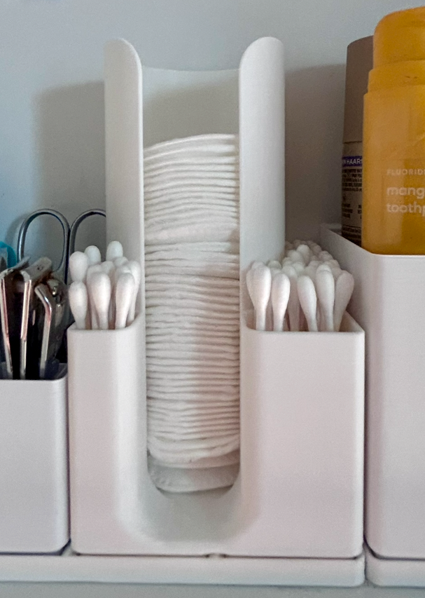 Gridfinity Cotton Pad & Q-Tip Dispenser