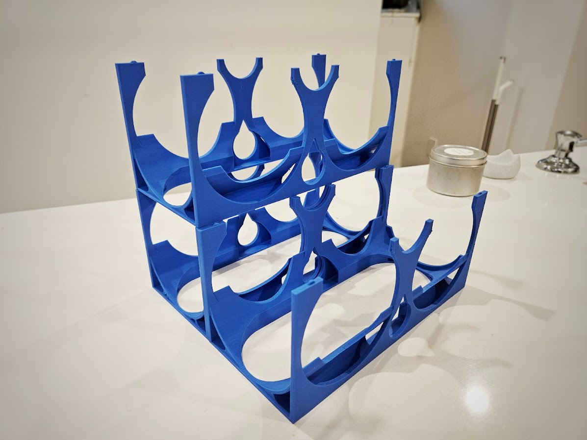 Stacking Bottle Holder - Fastest Print!
