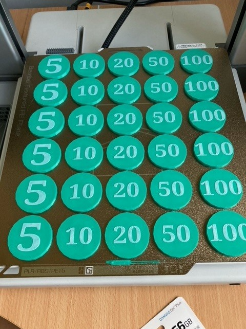 Poker Chips Multi-Coloured NO AMS
