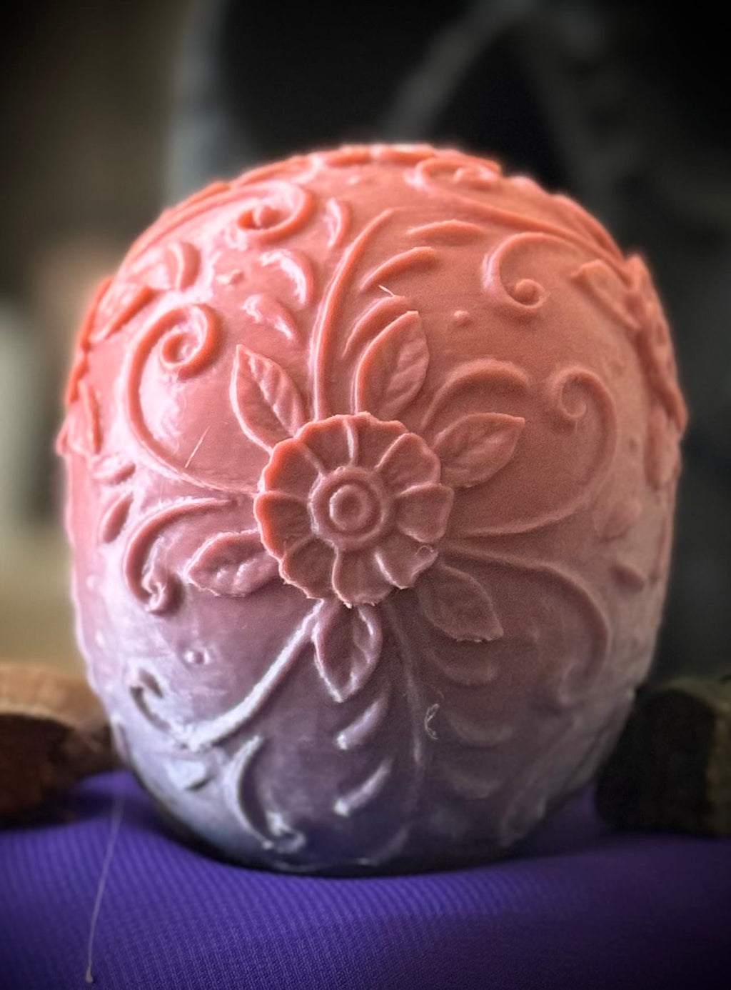 Floral Detail Halloween Skull