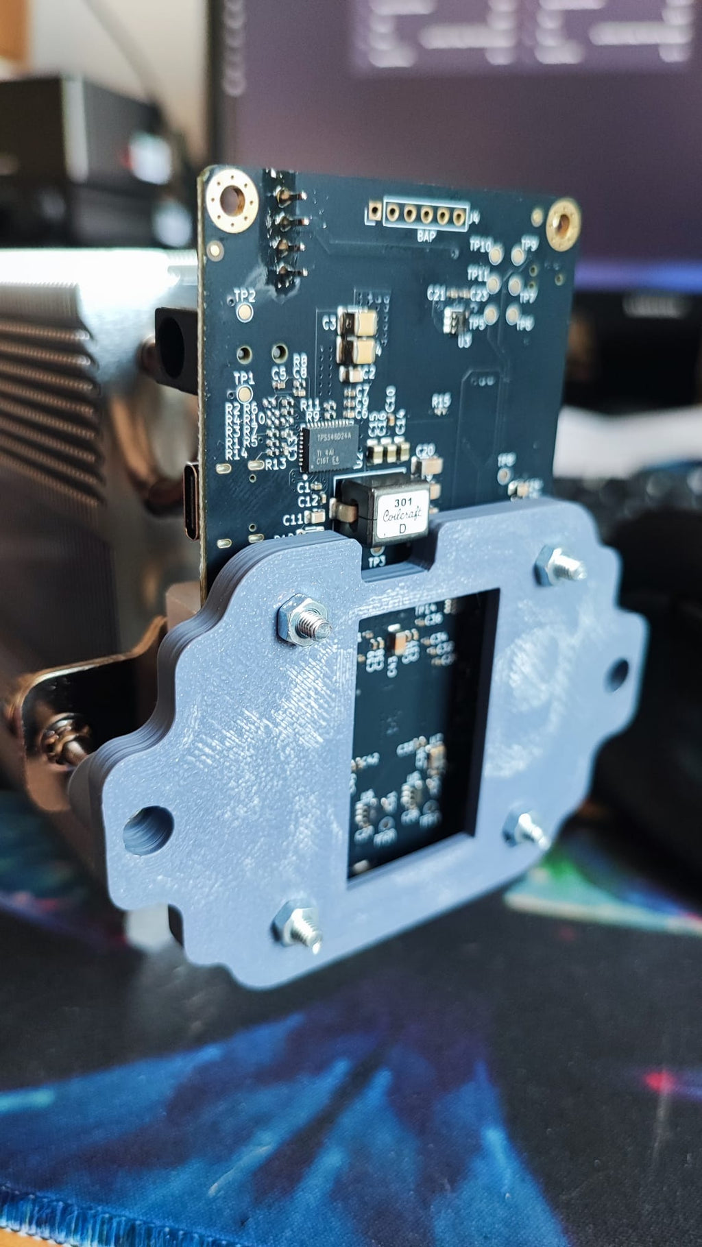 Bitaxe Gamma 601 heatsink support