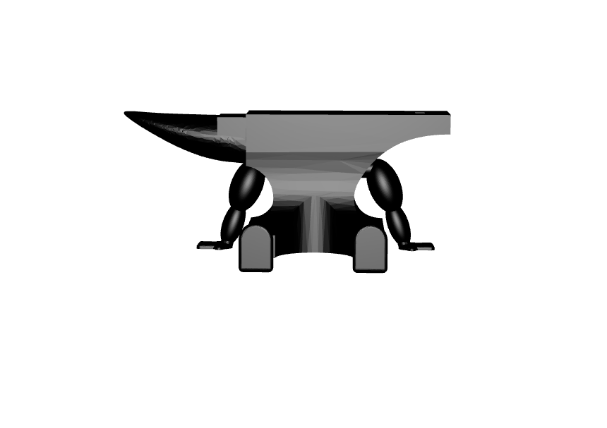 Anvil with articulated flexi legs - anvil buddy