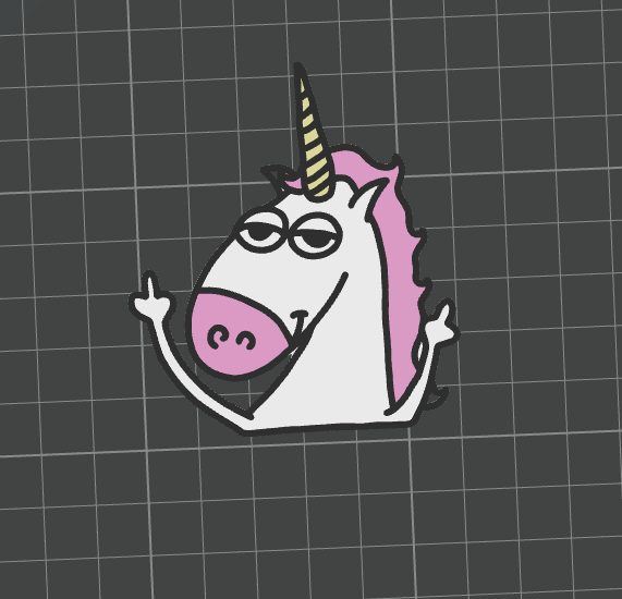 Flippin unicorn magnet