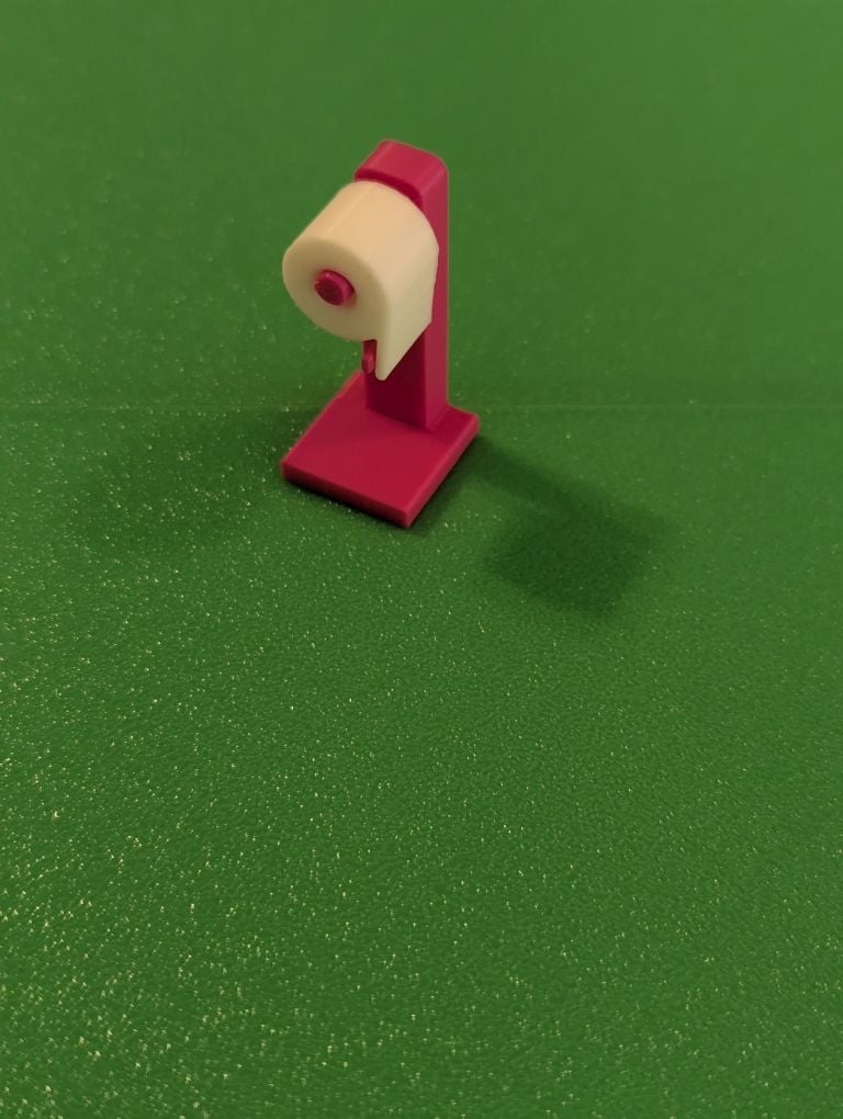 Tiny Toilet Paper and Holder