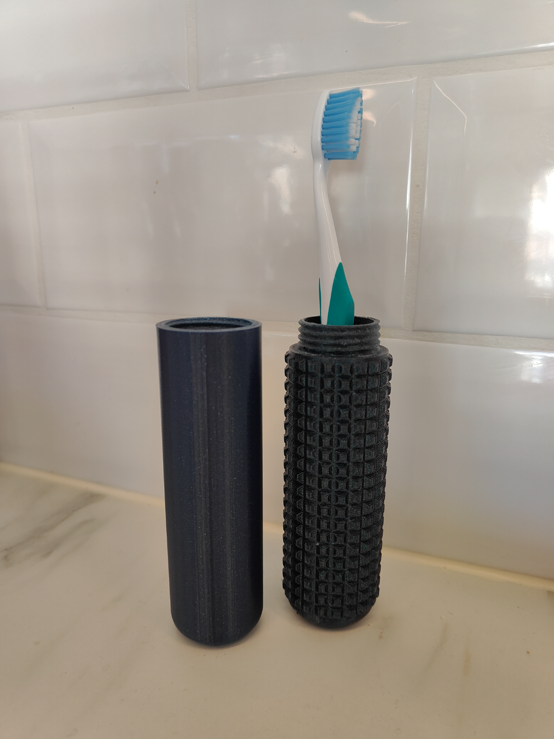 Portable Toothbrush Case - Porcupine pattern