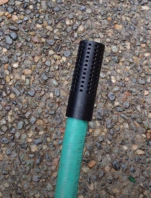 Dehumidifier hose drain filter cap