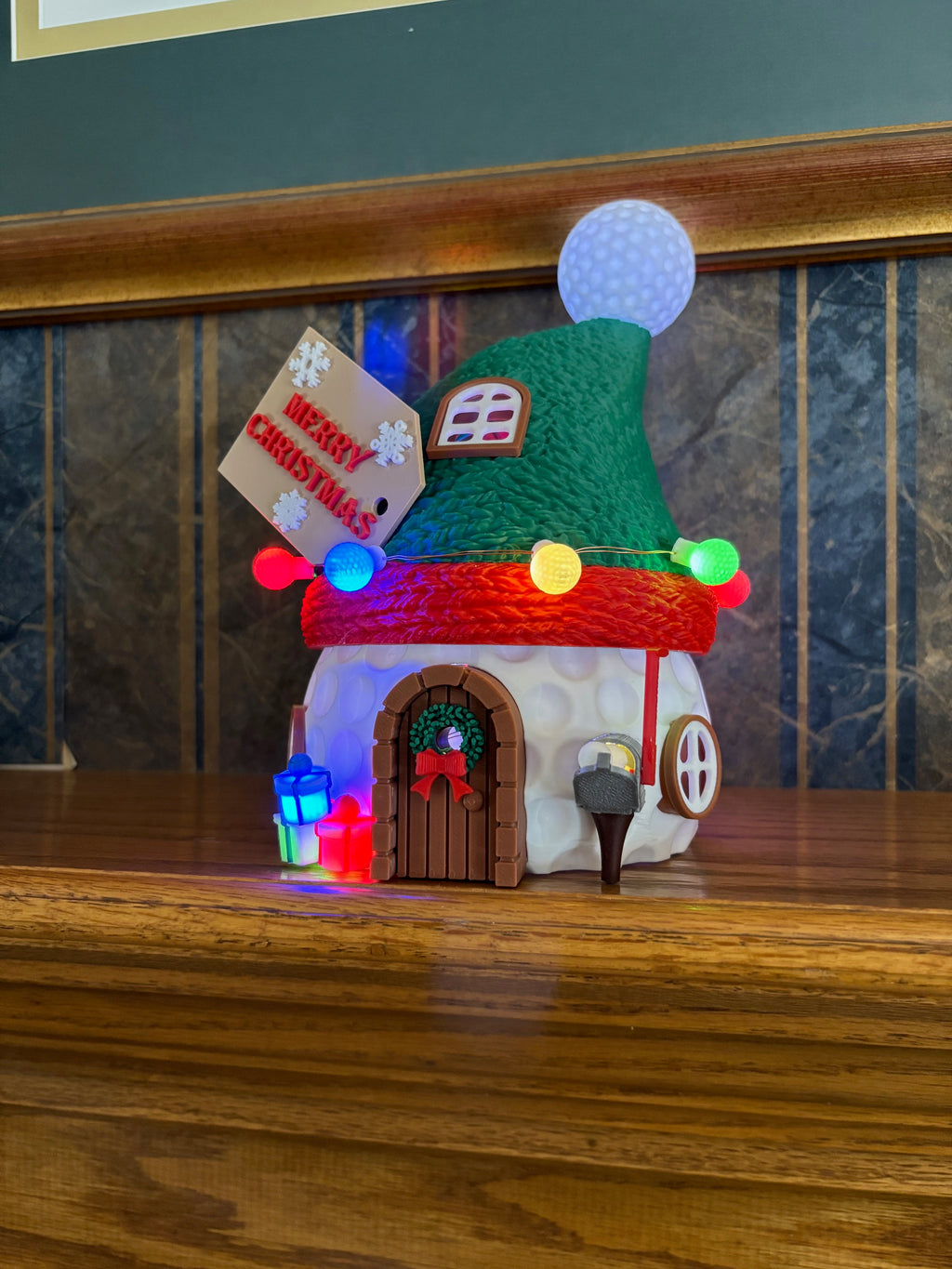 Golf Ball Christmas House