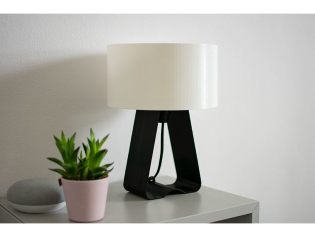 Lampada da Tavolo Minimalista dal Design Curvo