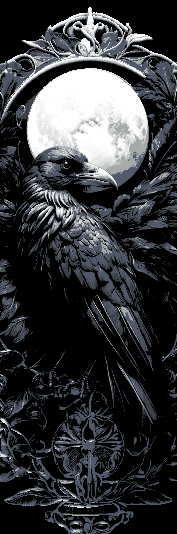 Carvings Raven and the Midnight Moon - 3 Bookmarks