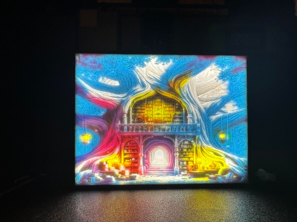 Mystical Library Lithophane