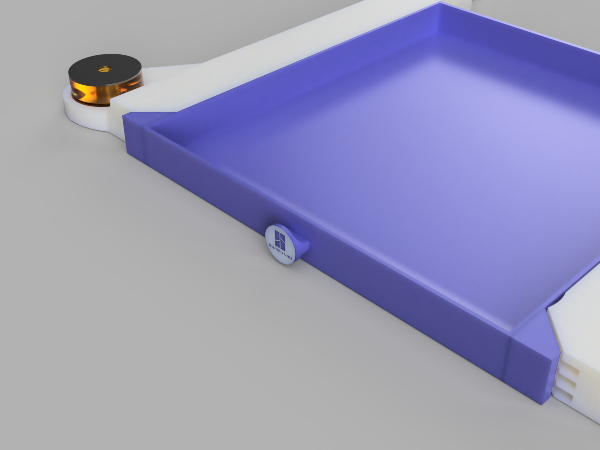 Drawer as Extra Part for under Printer Build-Plate storage system