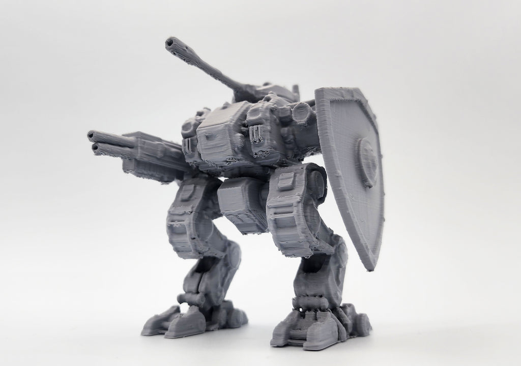 Bipedal Battle Mech with Shield